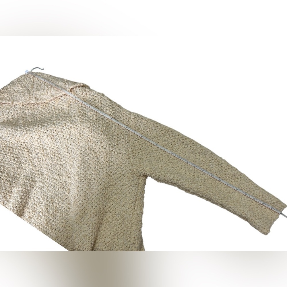 Free People Oversized Chunky Knit Cozy Teddy Fall Layering Open Cardigan XS - Picture 8 of 9